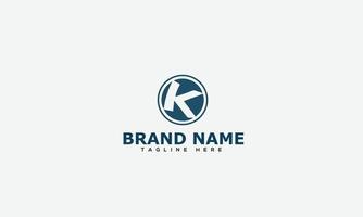 K Logo Design Template Vector Graphic Branding Element.