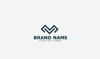 MV Logo Design Template Vector Graphic Branding Element.