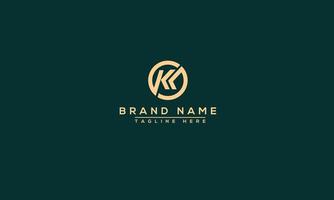 KK Logo Design Template Vector Graphic Branding Element.