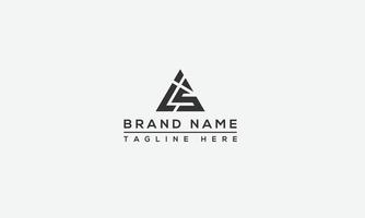IS Logo Design Template Vector Graphic Branding Element
