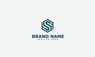 SS Logo Design Template Vector Graphic Branding Element.
