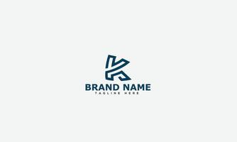 K Logo Design Template Vector Graphic Branding Element.