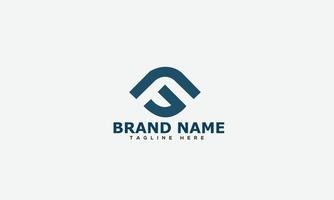 FG Logo Design Template Vector Graphic Branding Element.