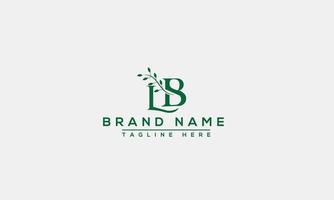 LB Logo Design Template Vector Graphic Branding Element.