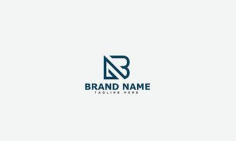 NB Logo Design Template Vector Graphic Branding Element.