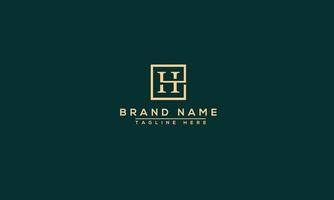 H Logo Design Template Vector Graphic Branding Element.