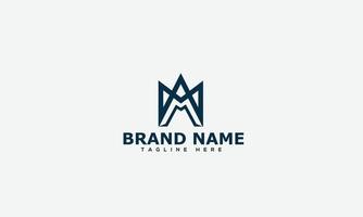 MA Logo Design Template Vector Graphic Branding Element.