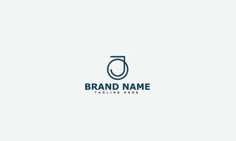 JO Logo Design Template Vector Graphic Branding Element.