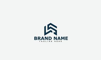WS Logo Design Template Vector Graphic Branding Element.