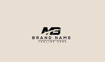 MB Logo Design Template Vector Graphic Branding Element.