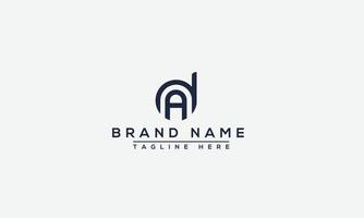 DA Logo Design Template Vector Graphic Branding Element