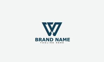 WS Logo Design Template Vector Graphic Branding Element.