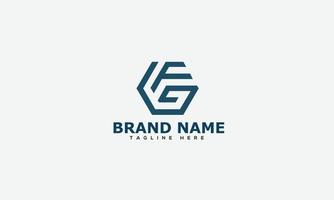 FG Logo Design Template Vector Graphic Branding Element.
