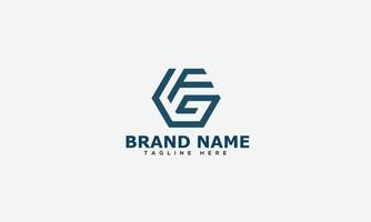 FG Logo Design Template Vector Graphic Branding Element.