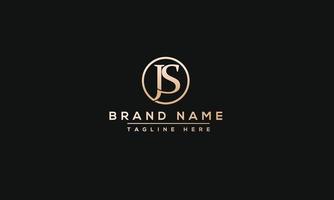 JS Logo Design Template Vector Graphic Branding Element