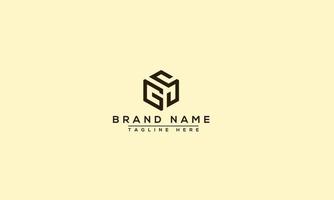 GS Logo Design Template Vector Graphic Branding Element.