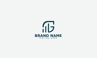 GM Logo Design Template Vector Graphic Branding Element.