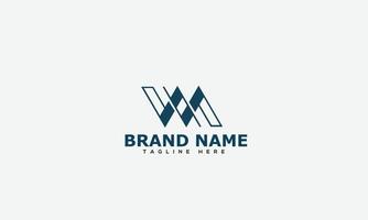 WM Logo Design Template Vector Graphic Branding Element.