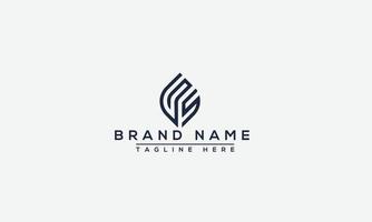 GS Logo Design Template Vector Graphic Branding Element.