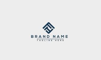 FH Logo Design Template Vector Graphic Branding Element.