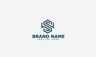 WS Logo Design Template Vector Graphic Branding Element.
