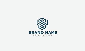 WS Logo Design Template Vector Graphic Branding Element.