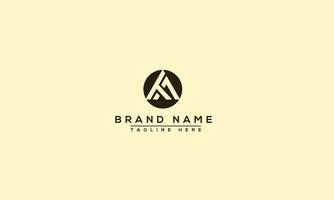 AT Logo Design Template Vector Graphic Branding Element.