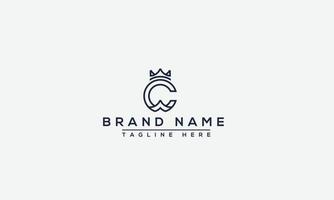 WC Logo Design Template Vector Graphic Branding Element