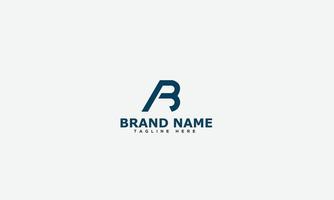 AB Logo Design Template Vector Graphic Branding Element.