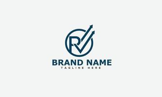 RV Logo Design Template Vector Graphic Branding Element.