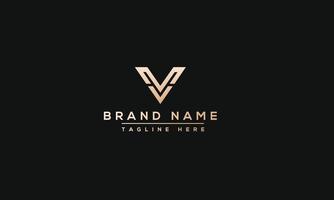 MV Logo Design Template Vector Graphic Branding Element