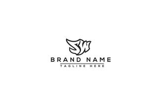 SW Logo Design Template Vector Graphic Branding Element.