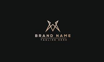MV Logo Design Template Vector Graphic Branding Element