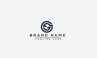 GS Logo Design Template Vector Graphic Branding Element.