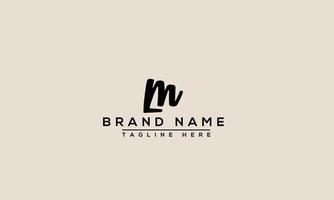 LM Logo Design Template Vector Graphic Branding Element.