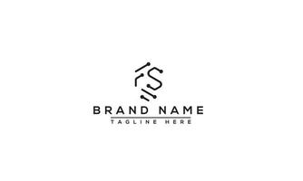 FS Logo Design Template Vector Graphic Branding Element.