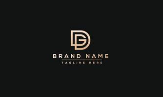 DG Logo Design Template Vector Graphic Branding Element