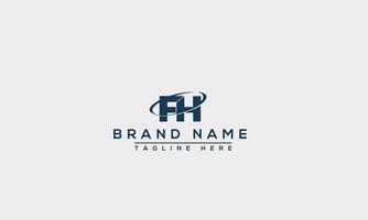 FH Logo Design Template Vector Graphic Branding Element.