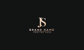 JS Logo Design Template Vector Graphic Branding Element