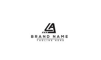 LA Logo Design Template Vector Graphic Branding Element.