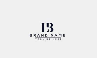 LB Logo Design Template Vector Graphic Branding Element.