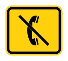 Symbol Do not use the phone vector