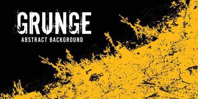 Black and yellow abstract dirty grunge background vector