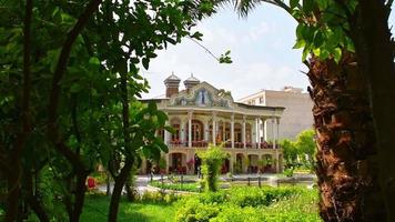 Shiraz, Iran, 2022 - popular tourist destination - beautiful house in Shapouri garden in central Shiraz city video