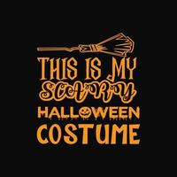 feliz tipografía de letras de halloween. diseño de camiseta de tipografía de Halloween. vector