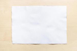 blank sheet of white textured watercolour paper photo