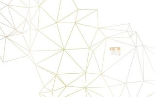 gold background, modern low poly lines effect with luxury gradient for backdrop. vector