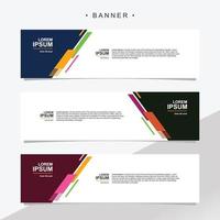 Banner design abstract vector template. Set of banner background isolated vector for print, display, promotion.