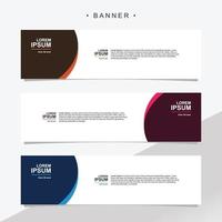 Banner design abstract vector template. Set of banner background isolated vector for print, display, promotion.