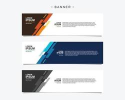 Banner design abstract vector template. Set of banner background isolated vector for print, display, promotion.